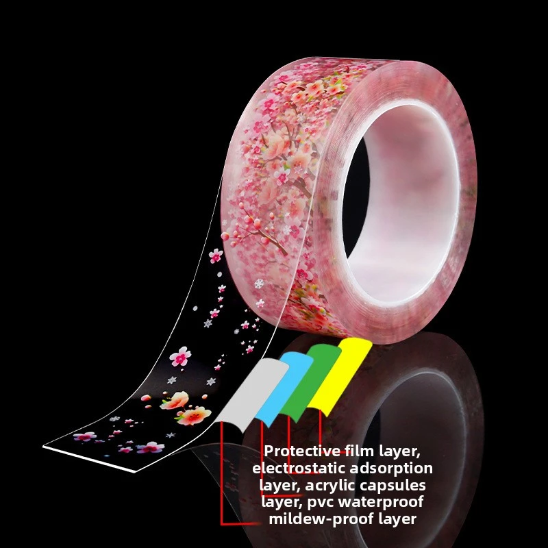 

Чистая прозрачная печатная водонепроницаемая лента с защитой от плесени для кухонной плиты, туалета в ванной комнате, углов стен, линии талии и уплотнения швов