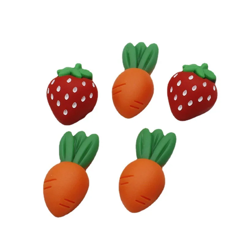 Carrot Strawberry 10Pcs Cartoon Resin Sewing Decorative Buttons For Baby Kids Clothes Novel Child Accessories Craft DIY Supplier