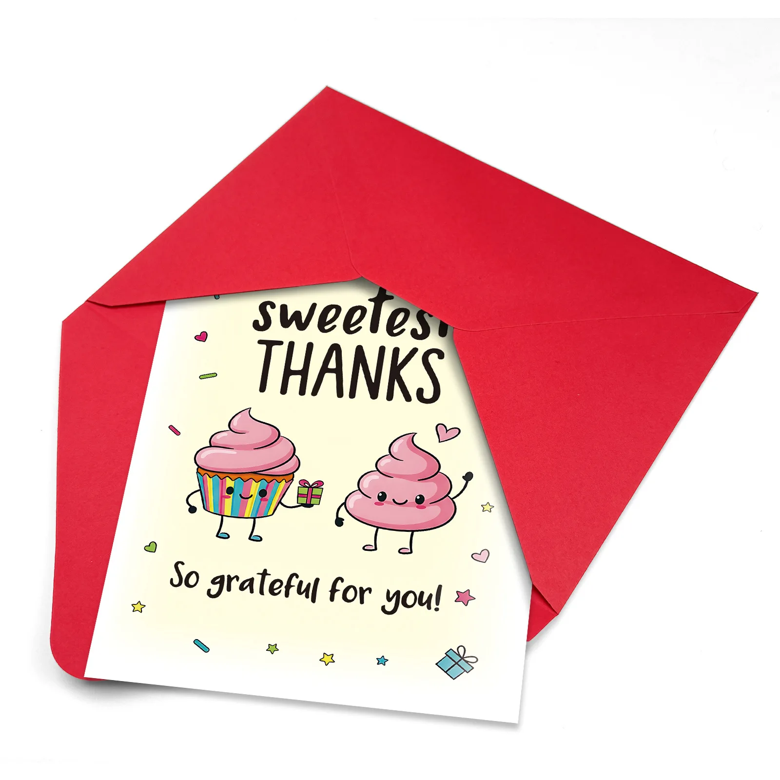 Creative Anniversary Celebration Sweet Interactive Thank-you Card Handwritten Message Card Envelope Gift Pack