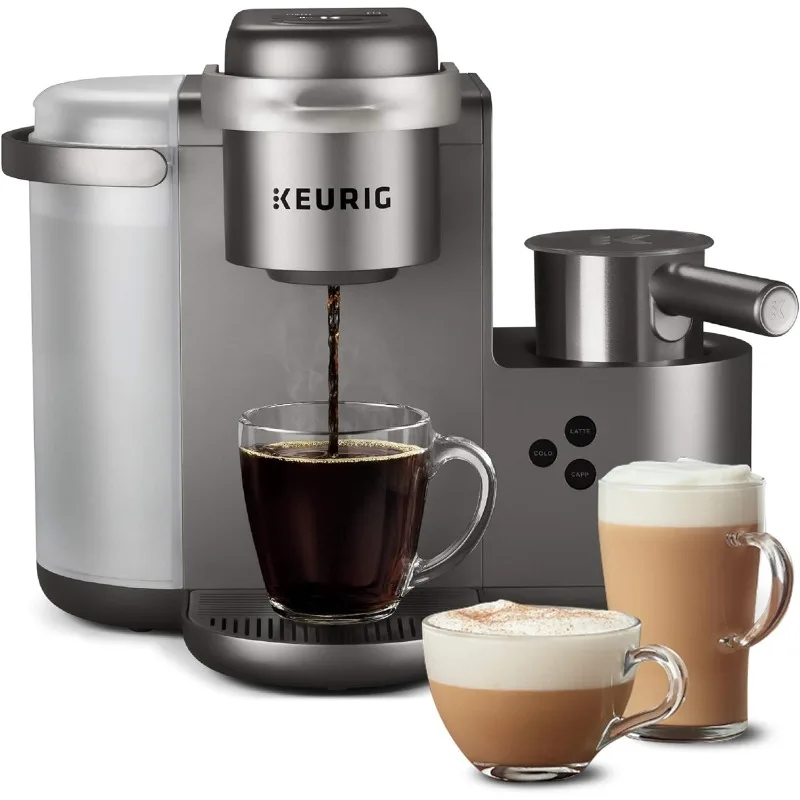 Keurig K-Cafe Special Edition Single Serve K-Cup Pod Coffee, Latte and Cappuccino Maker, Nickel