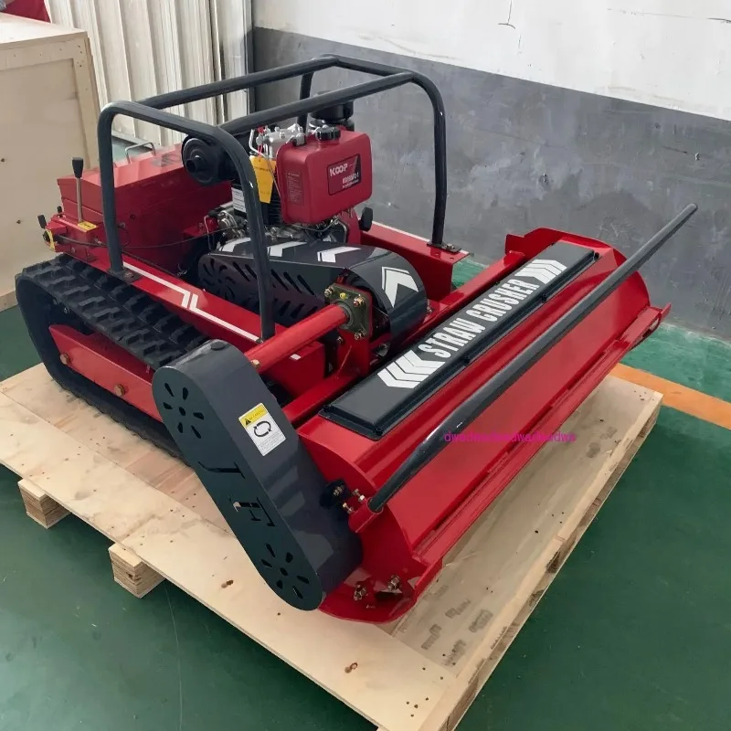 

Diesel high-horsepower remote control climbing and reclamation lawn mowing integrated machine crawler lawn mower