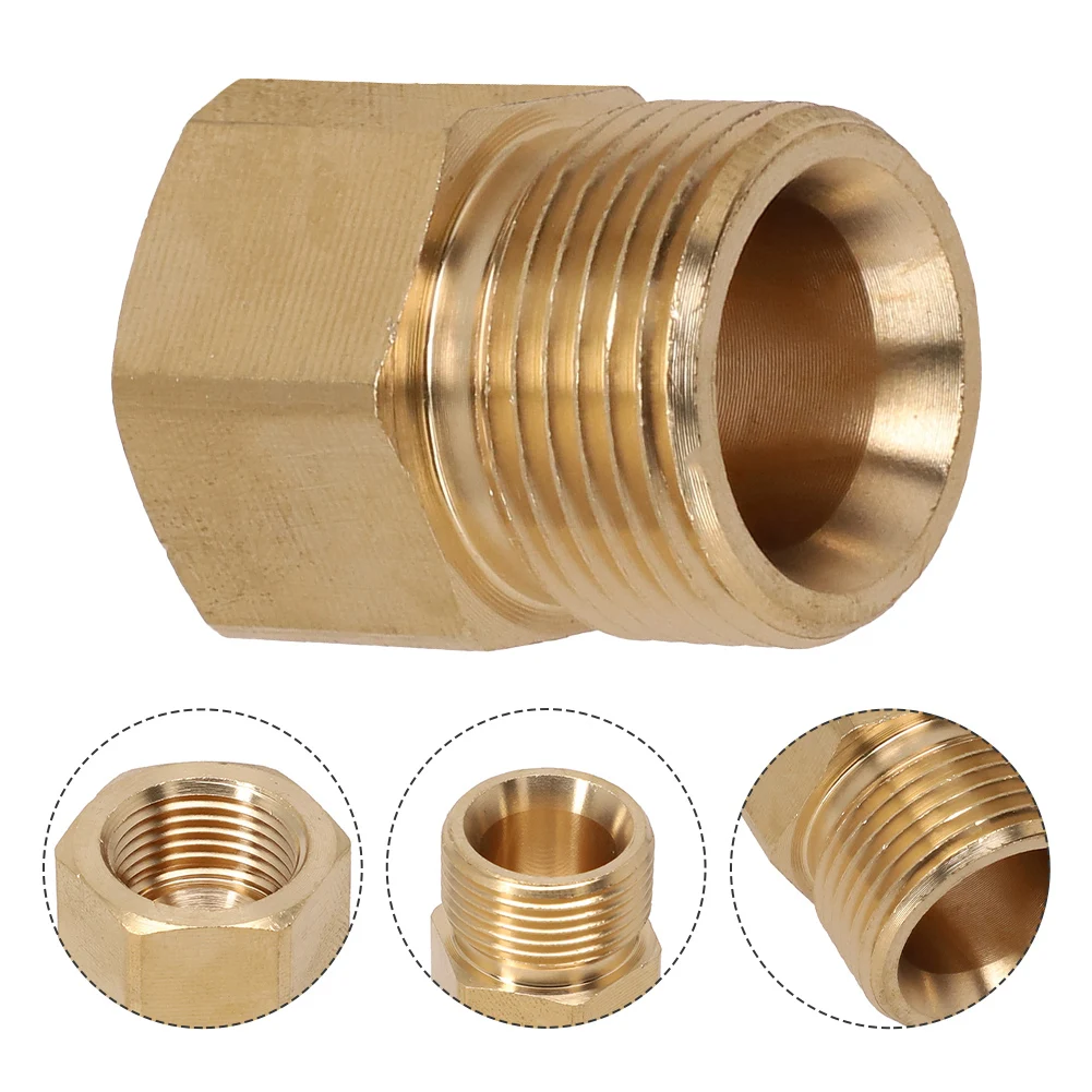 Heavy Duty Brass Adapter M22 For X1 5 to G 3/8 Female Thread for Pressure Washer Hose Connectors and Lance Accessories