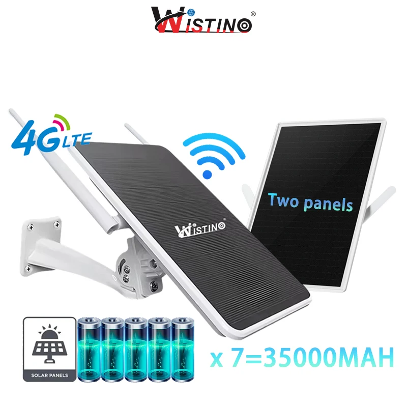 Wistino Outdoor Travel IP66 Waterproof Wireless Wifi signal 4G Sim Card Dual Solar Panel 4G Router