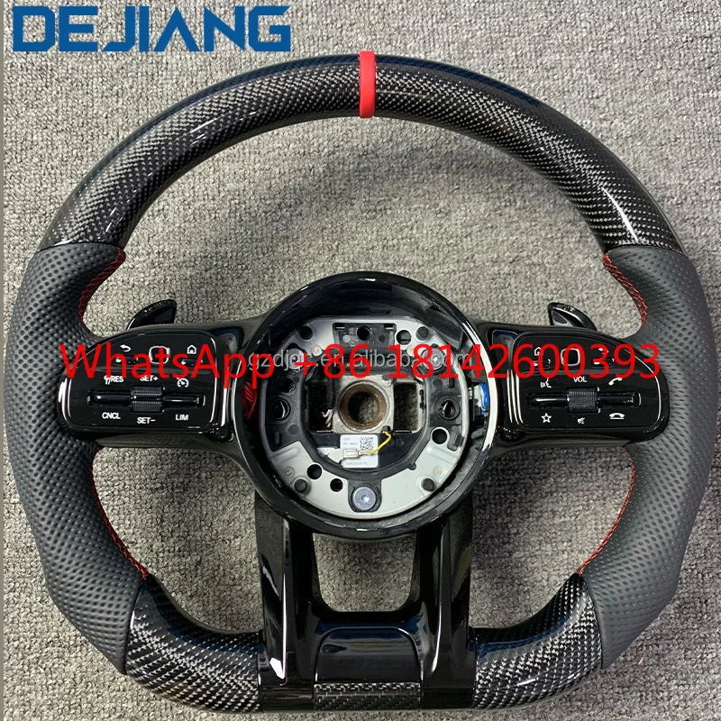 3/4 Spokes Carbon Fiber Steering Wheel Sport Upgrade Accessories Fit GLA X156 W205 W206 W176 W212 W204 W213 W219 W222