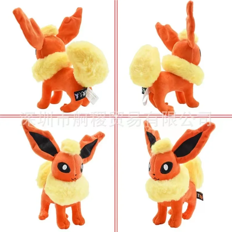 Pokemon Cartoon Anime Figure Plush Toy Vaporeon Sylveon Jolteon Eevee Pocket Monster Figure Stuffed Pet Doll Model Kids Gifts