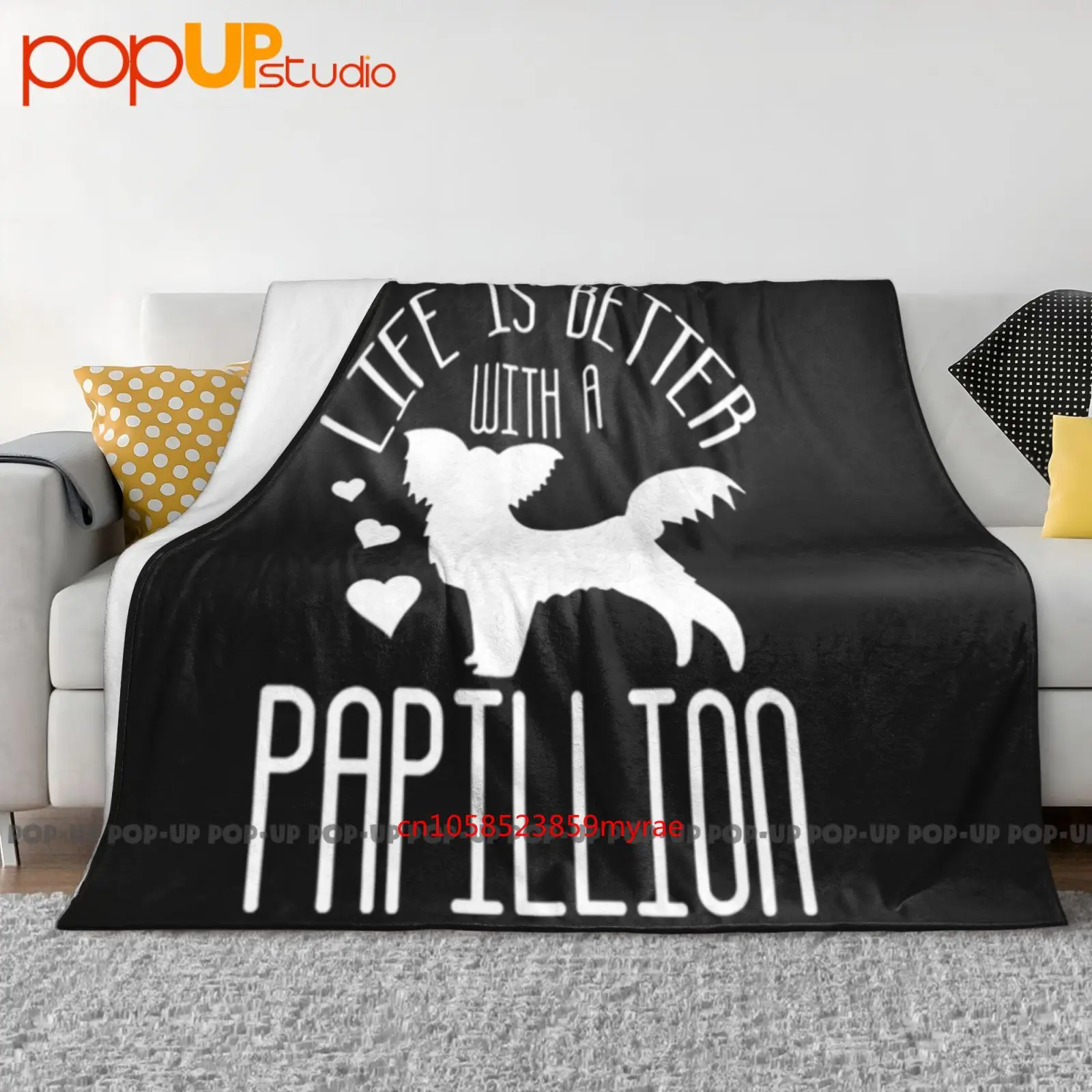 

Life Is Better With A Papillion Pet Dog Breed Lover Ultra-Soft Blanket Quilt Winter Sofa Cover Bed Covers