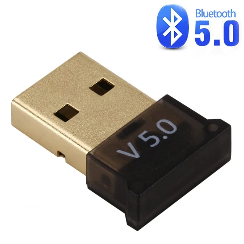 Usb bluetooth 5.0 receptor adaptador de áudio transmissor receptor bluetooth para computador portátil desktop adaptador sem fio conveniente