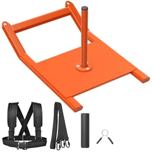 BeneLabel Weight Sled Fitness Strength Training Sled Fits 1 2 Weight Plates Workout Sled for Speed and Soccer Training