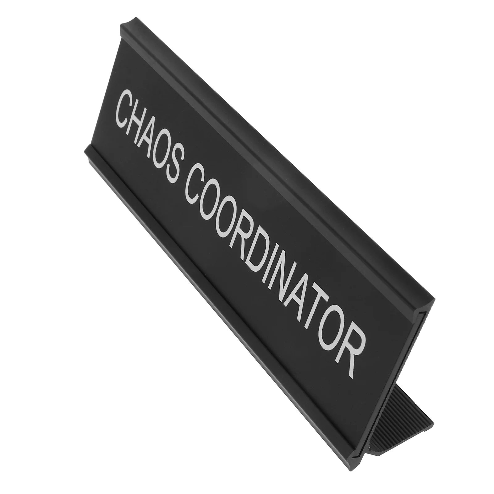 Mediator Position Desk Name Plate L-shaped Aluminum Alloy Desk Plaque Home Office Desk Decor Funny Office Name Plate Chaos Coord