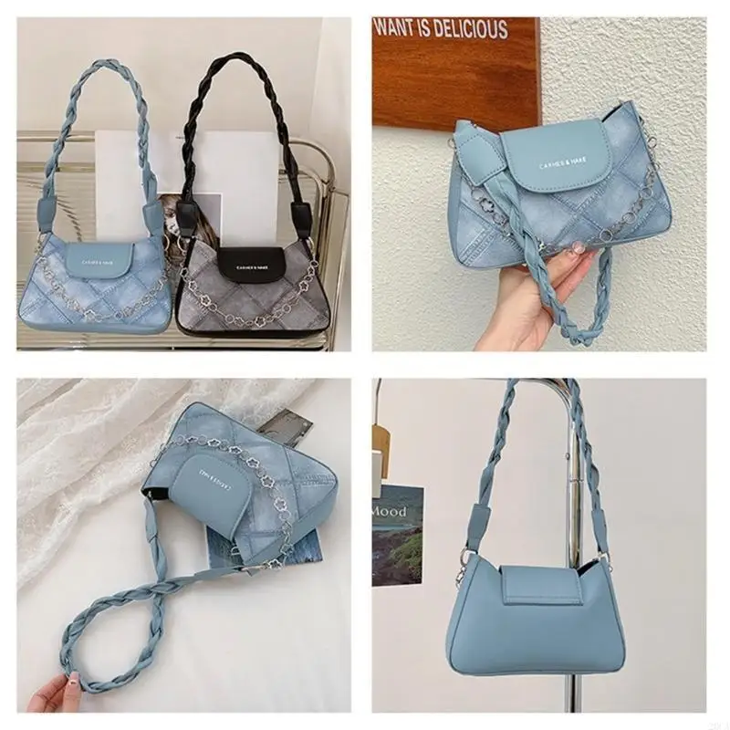 

2023 Armpit Bag for Girl Women PU Shoulder Bag Small Square Bag Versatile Fashion Trendy Bag Underarm Bag Large Capacity 20CA