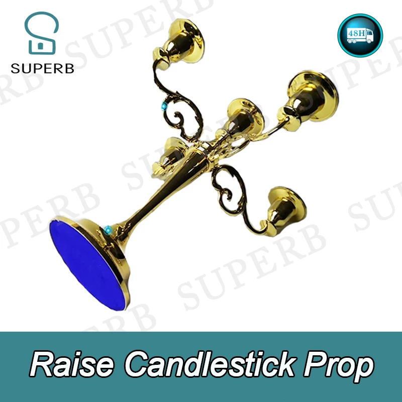 Superb escape room prop raise candlestick prop raise the overturned candleholder to unlock golden and sliver 1987 chamber prop