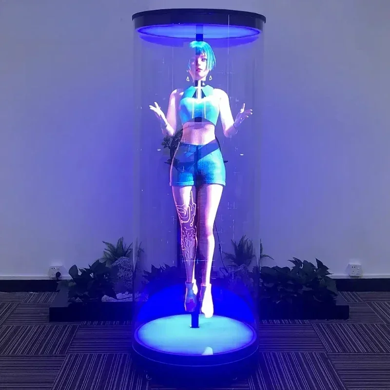 Gorąca sprzedaż Hologra Malam 3D Led Fan Projektor hologramowy Reklama Holograficzny wyświetlacz 3D Hologramowy wentylator