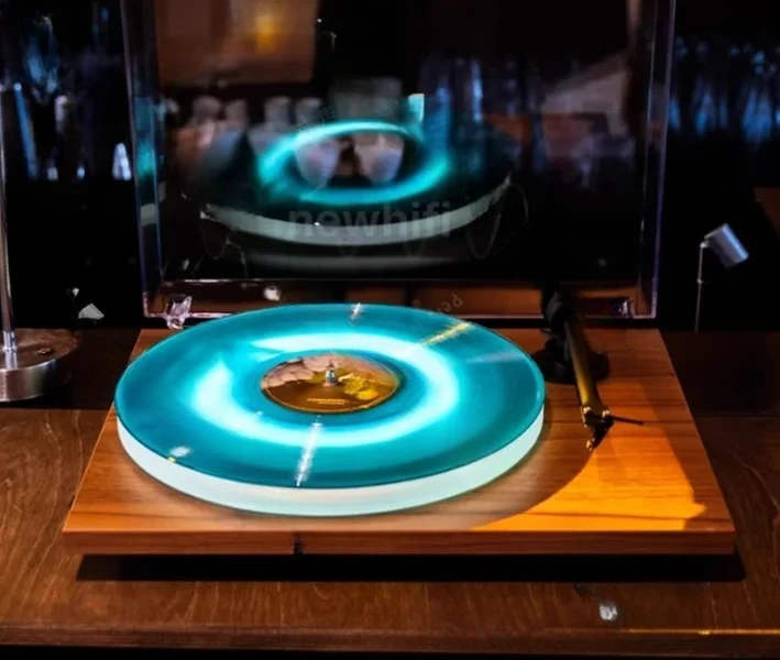 Para tocadiscos de vinilo Pro-ject, reproductor de vinilo E1, tocadiscos de vinilo Bluetooth luminoso, tira de luz