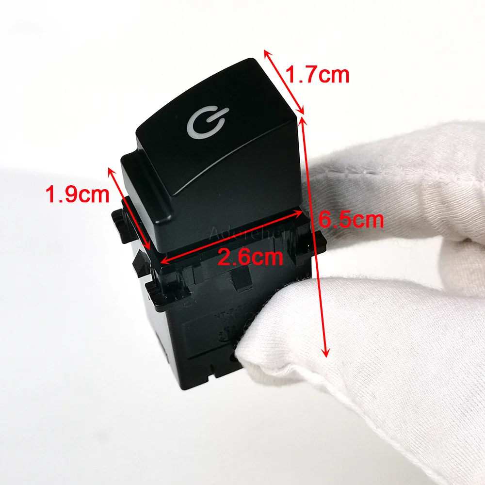 1PC Car Small Bevel LED DRL Front Rear Fog Light Radar Heated Seat Switch Button with Wire for Subaru Forester (SK) 2019-2024