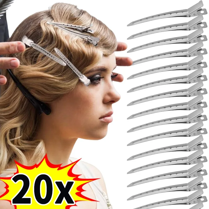 Metalen Haar Styling Clips Kapsel Houder Stalen Eendenbek Clip Pluizig Haar Wortel Salon Kapsel Haarspeld Haarspeldjes Bobby Pin Tools