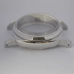 47mm PAM Case 6152 no Crown Guard Vintage Waterproof Stainless Steel Case for ETA6497/6498/ST3600 Mechanical Movement Watch Case