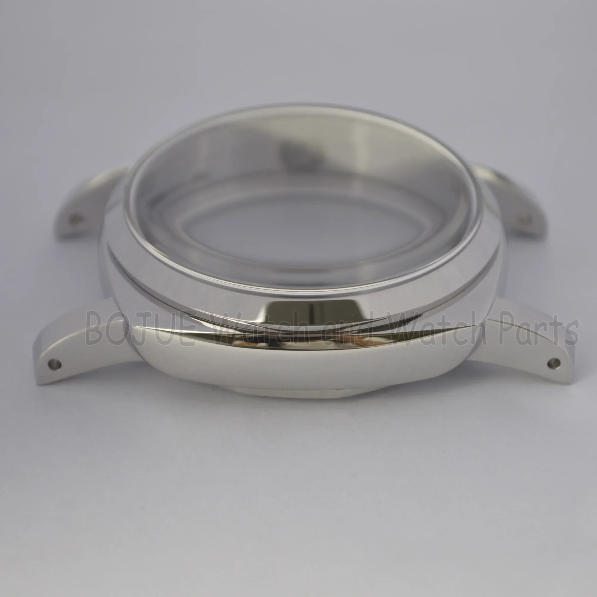 47mm PAM Case 6152 no Crown Guard Vintage Waterproof Stainless Steel Case for ETA6497/6498/ST3600 Mechanical Movement Watch Case