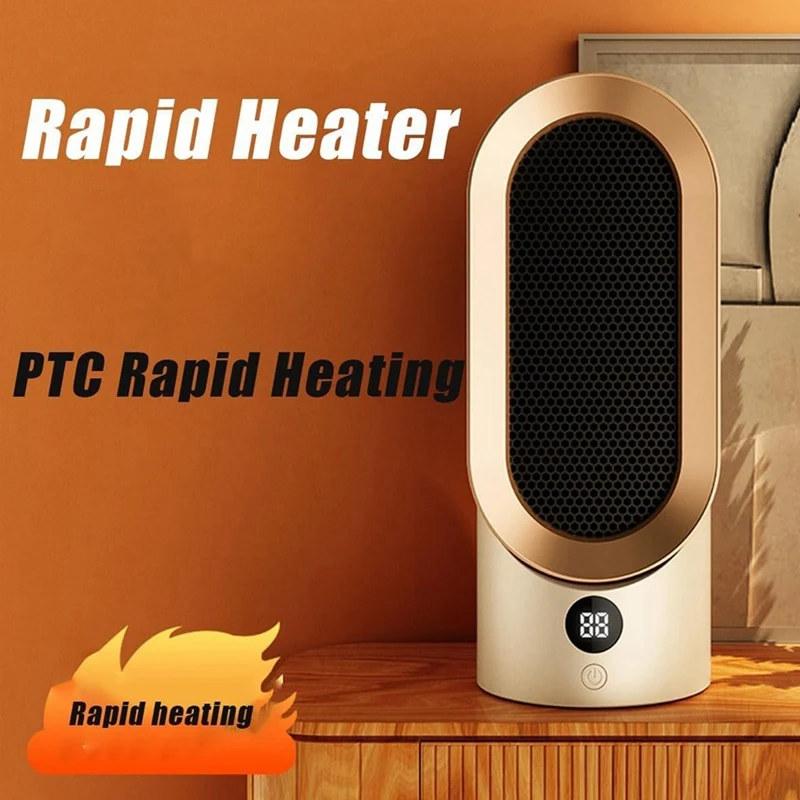 Household Heater Desktop Office Mini Heater PTC Vertical Small Electric Heater EU Plug