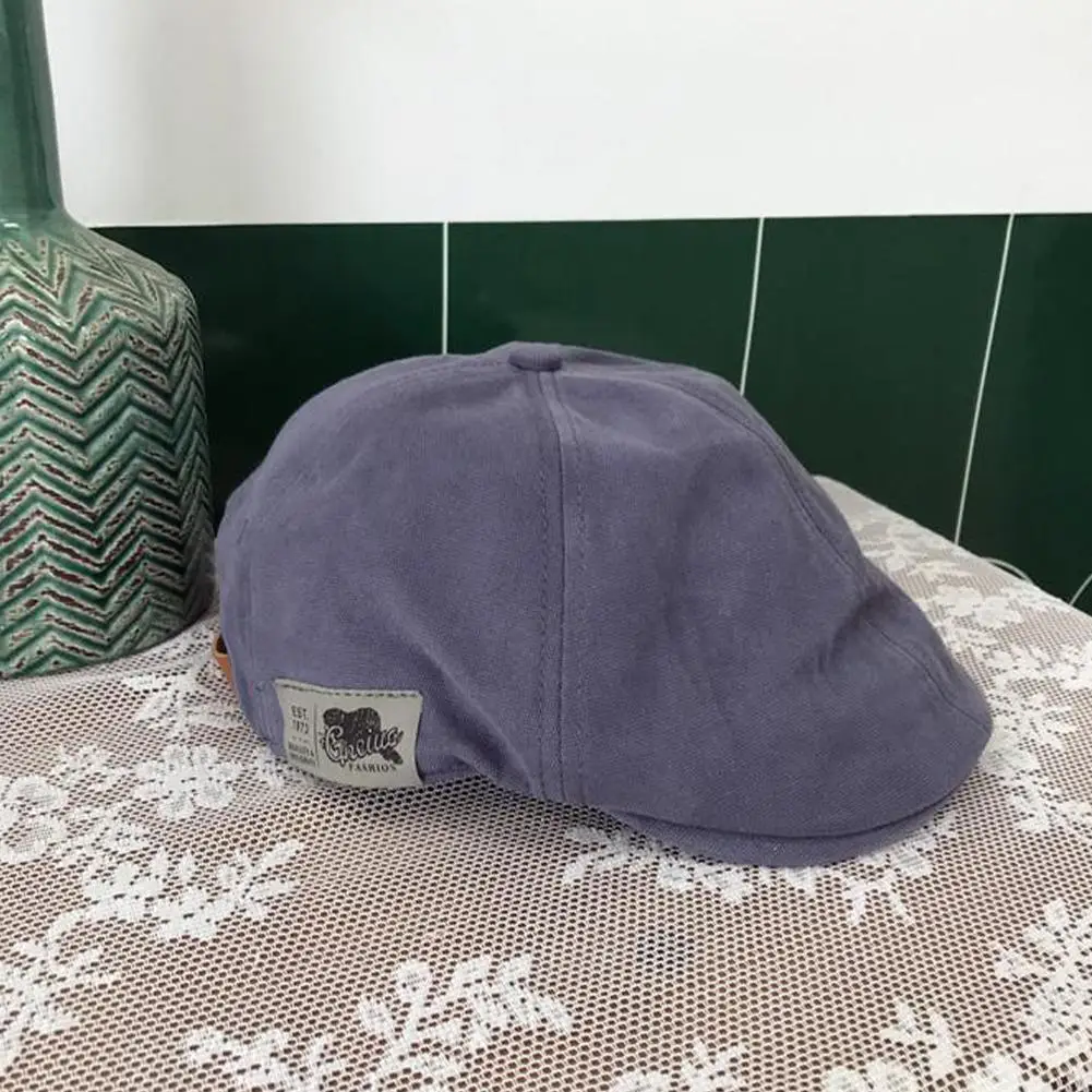 Retro fashion hat can be worn front or back duckbill cap women's khaki newsboy cap trendy beret women's painter's hat