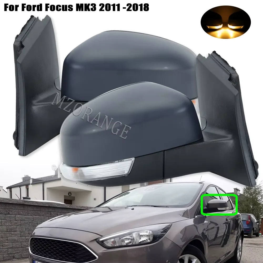 

for Ford Focus MK3 EU Version 2011-2018 Rear View Side Mirror 6/7 Pins With Turn Signal Lamp Heating Electrical car accessories