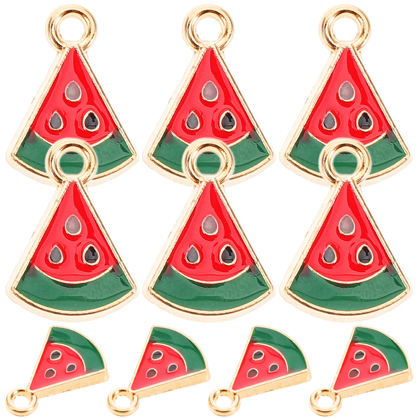 

20 Pcs Watermelon Alloy Pendant Charm for DIY Necklace Bracelet Diy Pendant Charm Earring Keychain Jewelry Making Supplies