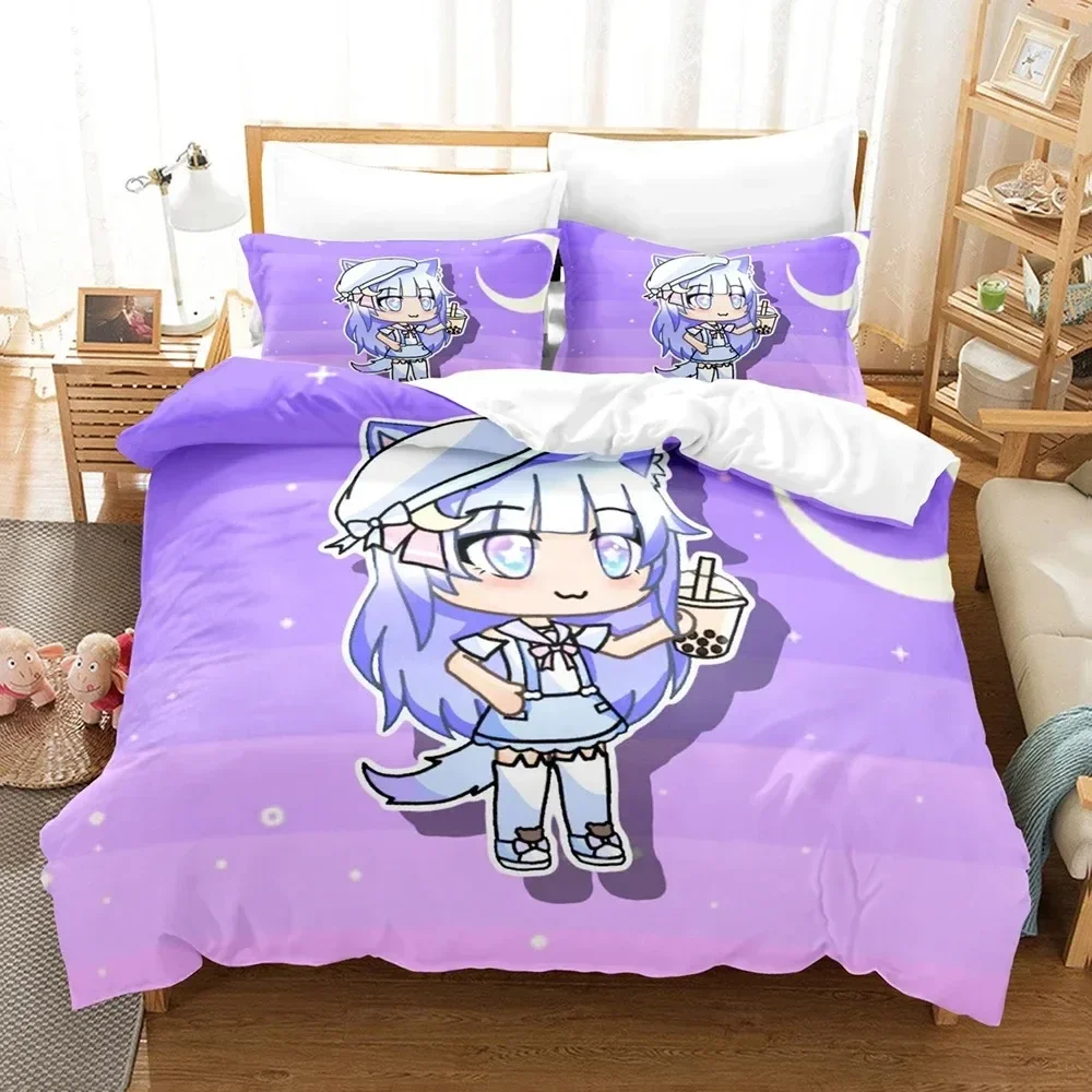 

3D Anime The Gacha Girl Bedding Sets Duvet Cover Set With Pillowcase Twin Full Queen King Bedclothes Bed Linen For Home Textiles