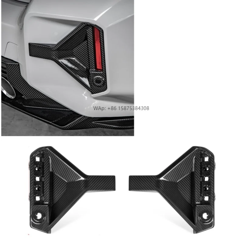 

100% Dry Carbon Fiber SQ Style Rear Splitter for G87 M2 Coupe 2023+ Fender Vent Cover