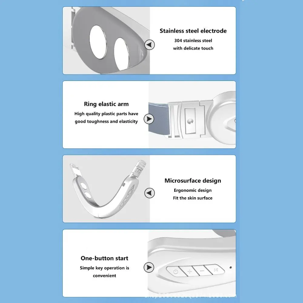 

Double Chin Facial Lifting Cosmetic Instrument V-Face Instrument Face Slimming Instrument Micro Current Face Molding Instrument