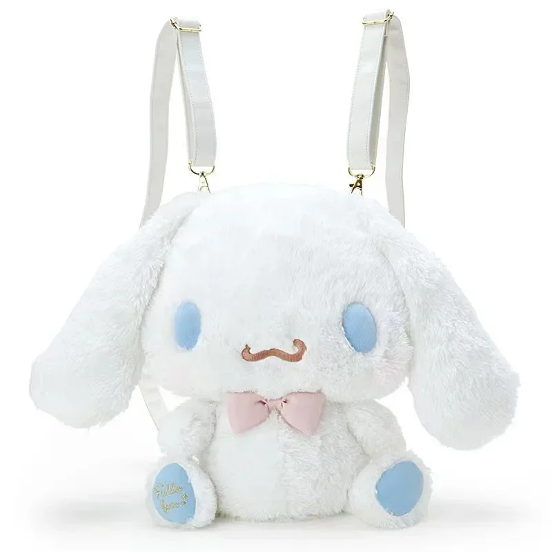 Hello Kitty Sanrio Cinnamoroll Kuromi Melody Plush Cartoon Backpack Girl Cute One Shoulder Crossbody Bag Parent Child Decoration