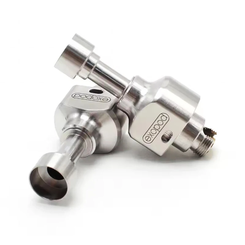 SXK Exopod EXO RBA Bridge Atomizer 4 Air Pins 316 Stainless Steel Boro Tank for BB Mod Billet Box Mod MTL Or DL 4.5ml trim part view 2