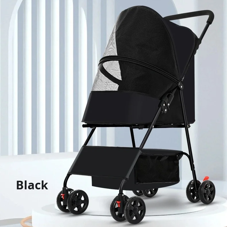 

Bndc Factory's Lightweight Foldable Outdoor Dog Stroller High Visibility Pet Carrier for Busy Owners