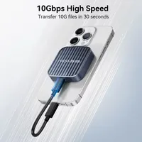 Acasis 10Gbps USB-C Magnetic M.2 NVMe SSD Enclosure Tool-Free for 2230 SSD External Portable for iPhone 15/16/17 Pro|Mac os/Win