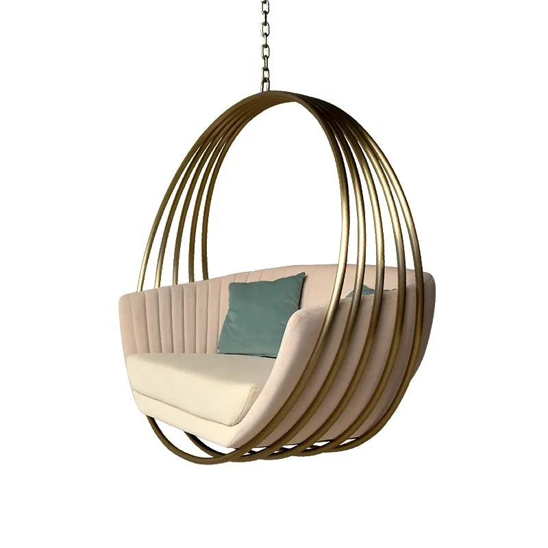 Swinging Outdoor Bedroom Home Indoor Living Room Balcony Hanging Chair Leisure Stainless Steel Sofa Chair