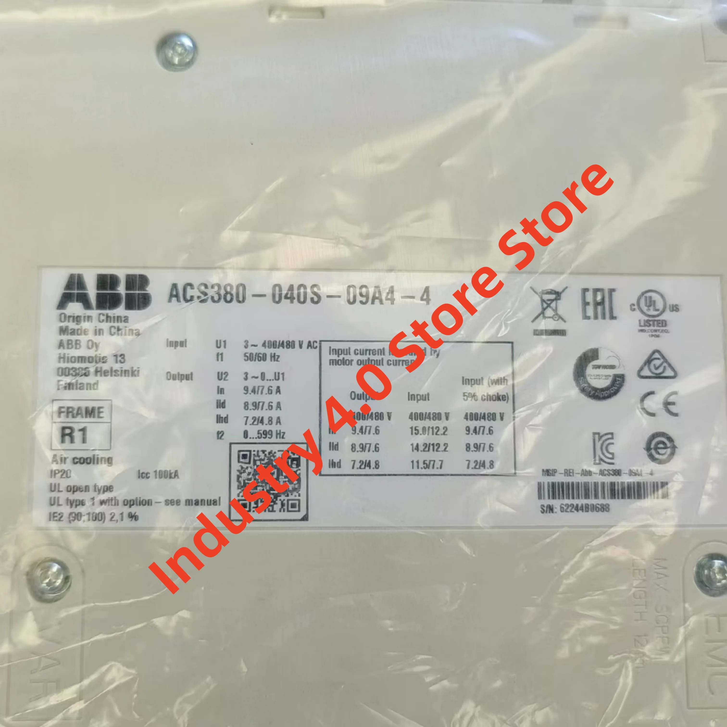 

ACS380-040S-02A6-4 ACS380-040S-09A4-4 новый оригинал