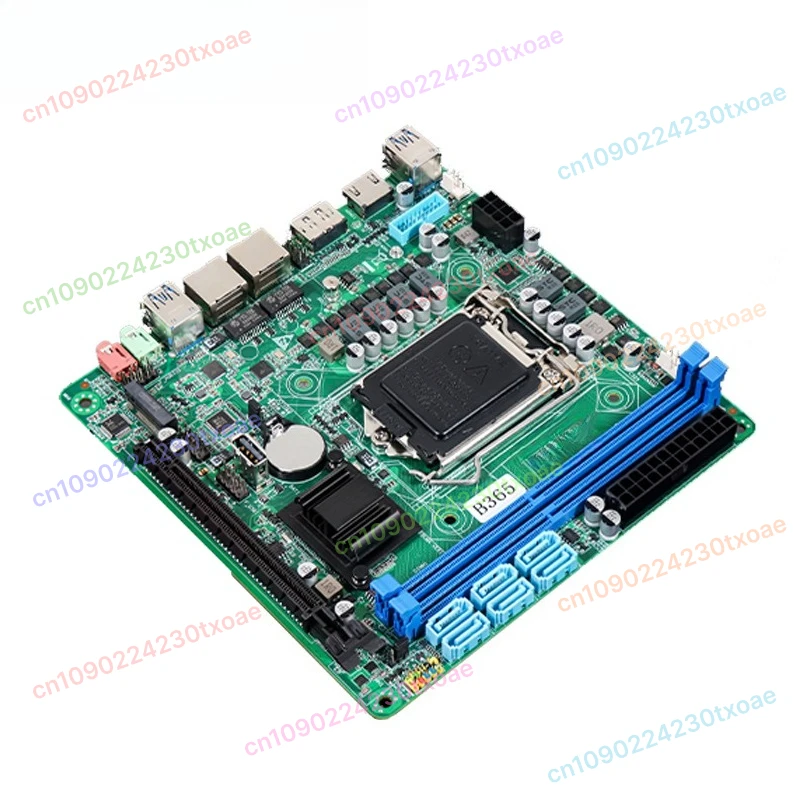 Placa base NAS B365 Mini-ITX, CPU de sexta a 9a generación, NVMe dual M.2, 6 puertos SATA