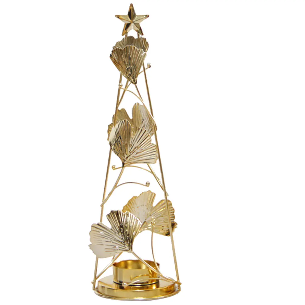 

Five-Pointed Star Iron Tealight Holder Christmas Home Decoration Xmas Metal Stand Desktop Adornment