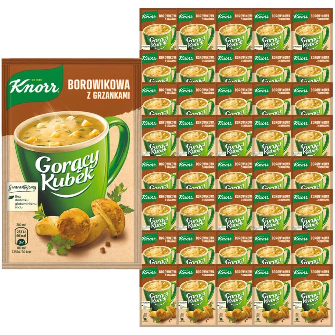 Knorr Hot Boletus Cup with croutons 15 G x 40 pieces