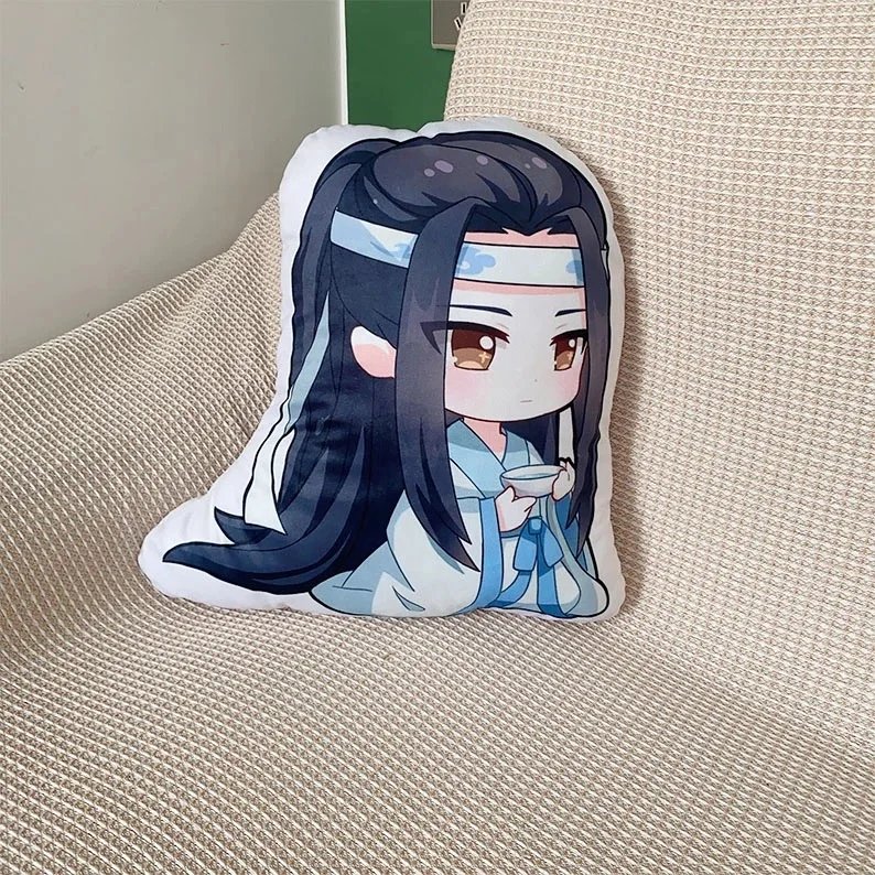 The founder of the magic path, plush cosplay Wang Ji CP, Xiao Zhan Wang Yibojun, smiled as a cushion