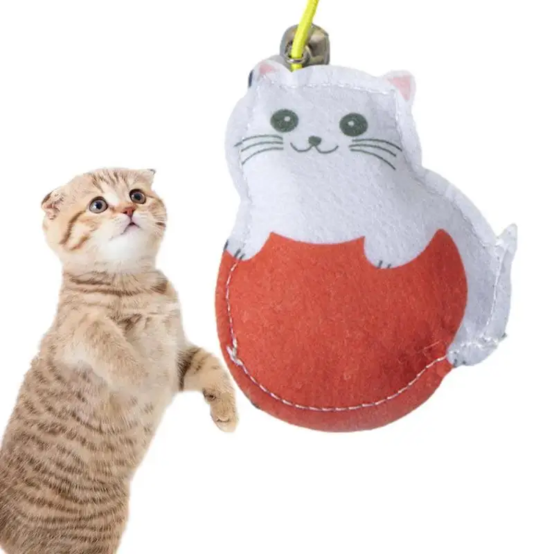 Self Play Cat Toys Elastic Cat Toy Door Cat Toy Cat Jump Exercise Indoor Feather Cat Toys For Indoor Cats Home Hunting Door Cat