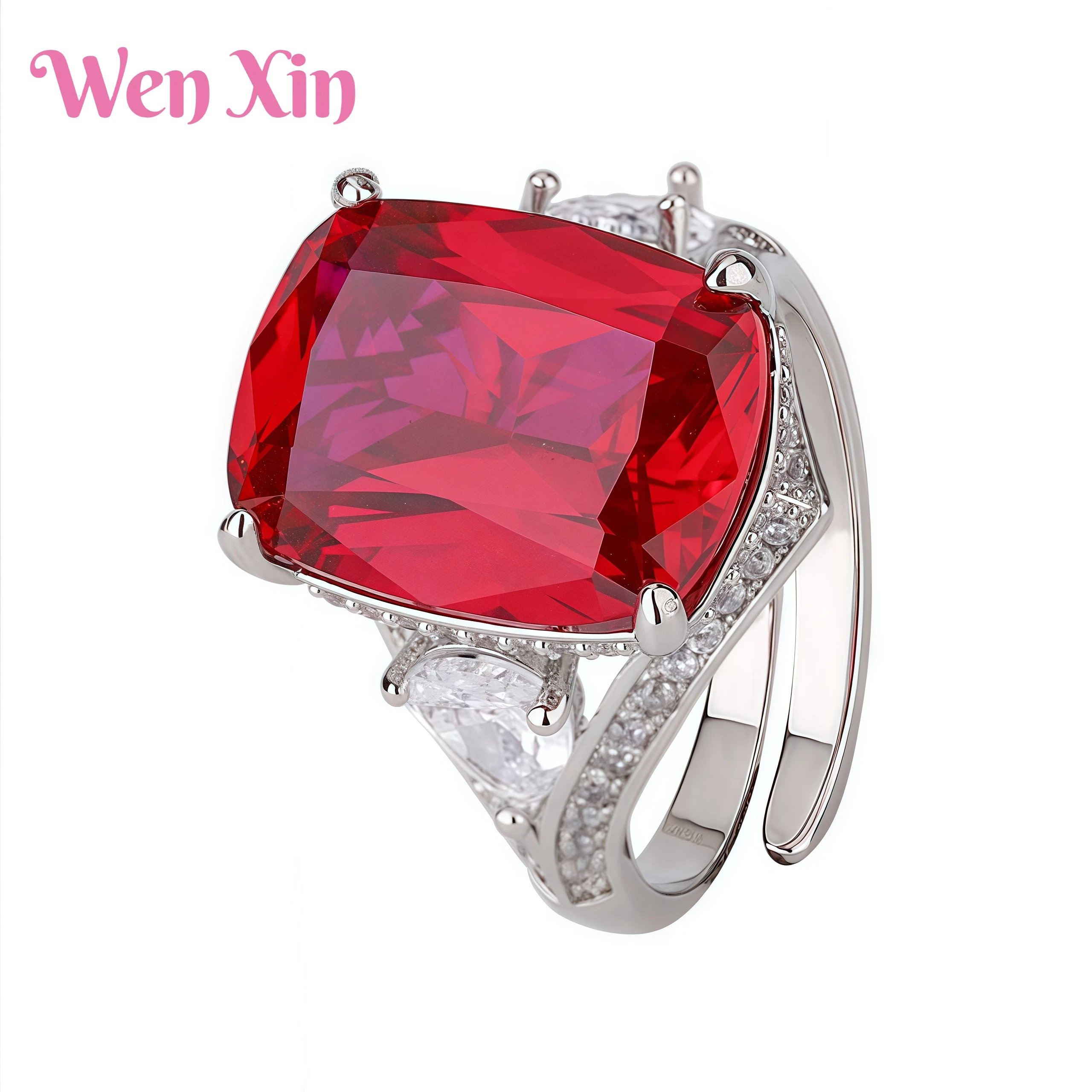 

WENXIN Brand Luxury Brand Designer Retro Ring Grade Quality Jewelry Women Retro Retro Gold Gold Plated Opening Ring Jewelry
