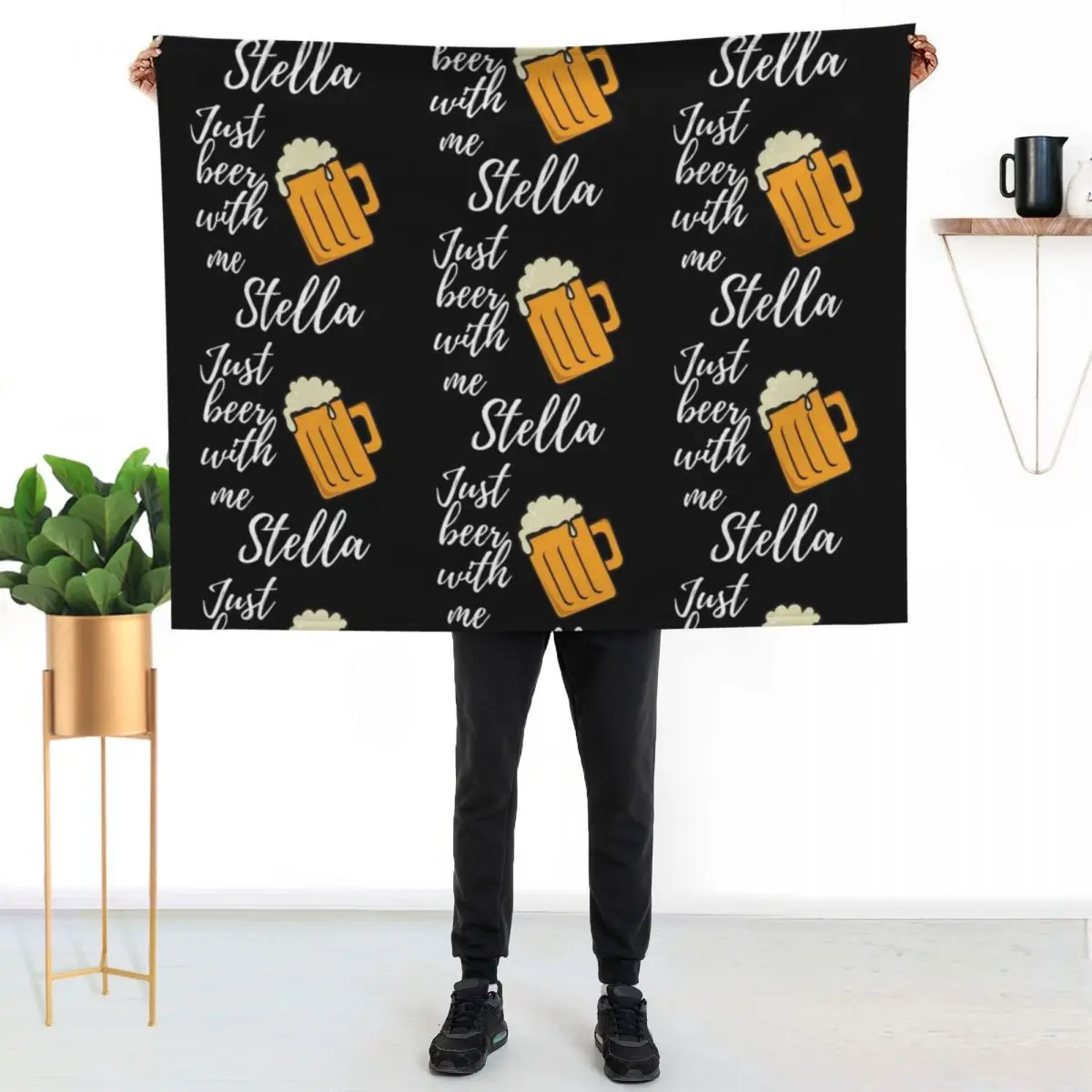 Stella Artios Throw Blanket Custom Hairys valentine gift ideas halloween Hair Weighted Blankets