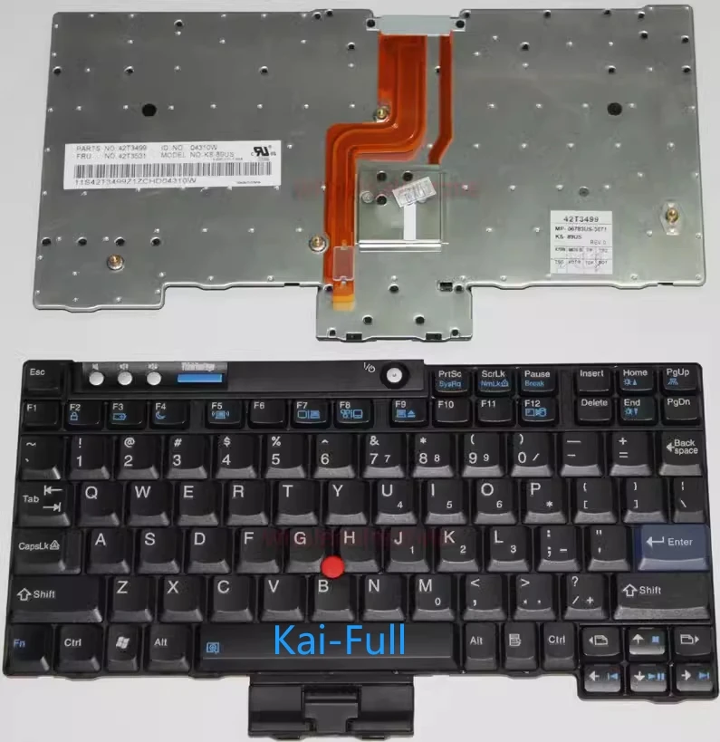 

Laptop keyboard For Lenovo IBM ThinkPad X60 X60S X61 X61S T400 T60 T61 English keypad keys Replacement