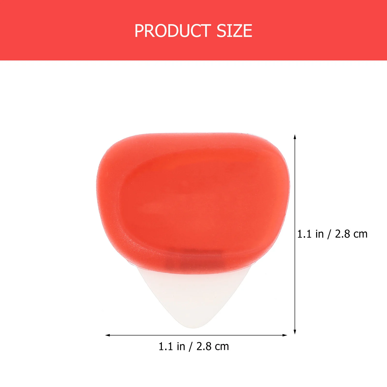 

1Set Guitar Picks Silicone Material Non-Slip Grip Comfortable Shape Easy to Hold for Folk Electric Bass Stringed Instruments