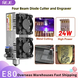 2024 NEJE  E80 120W Laser Module Kit Cutting Engraving Module Laser Head 450nm Blue Light With TTL / PWM Modulation for DIY