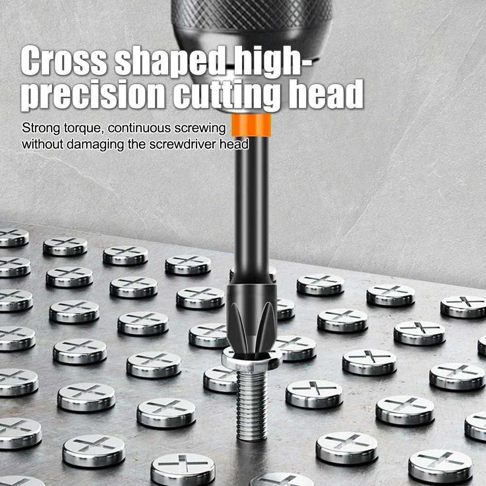Screwdriver Set Strong Magnetic Batch Head Steel Slotted Phillips Screw Driver Bits Car Repair Utility Electric Tool Accessories