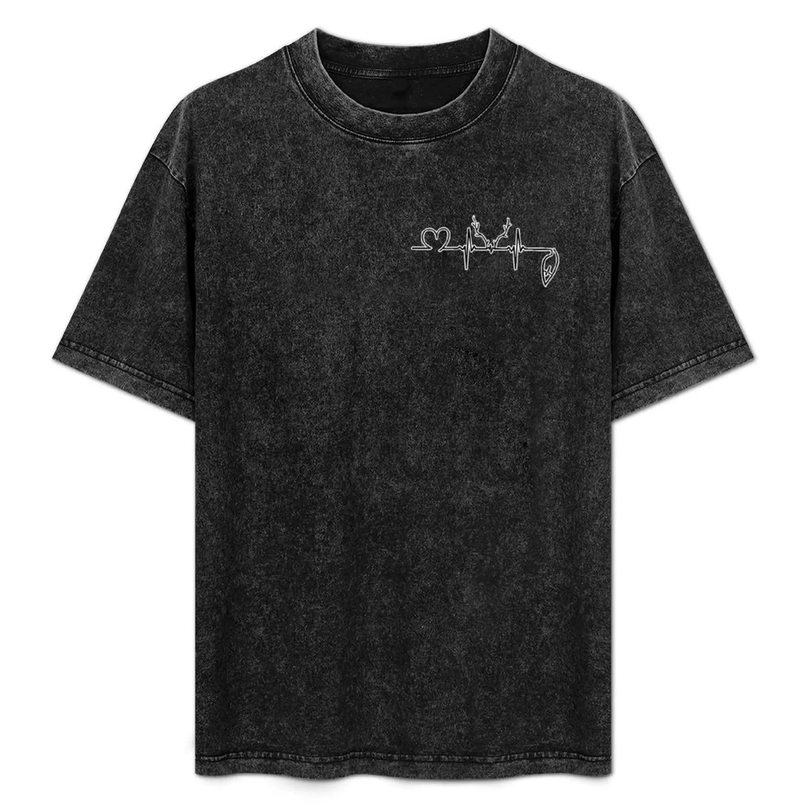

Vixen + Stag Heartbeat T-Shirt Regular Fit Plain Tee Shirt