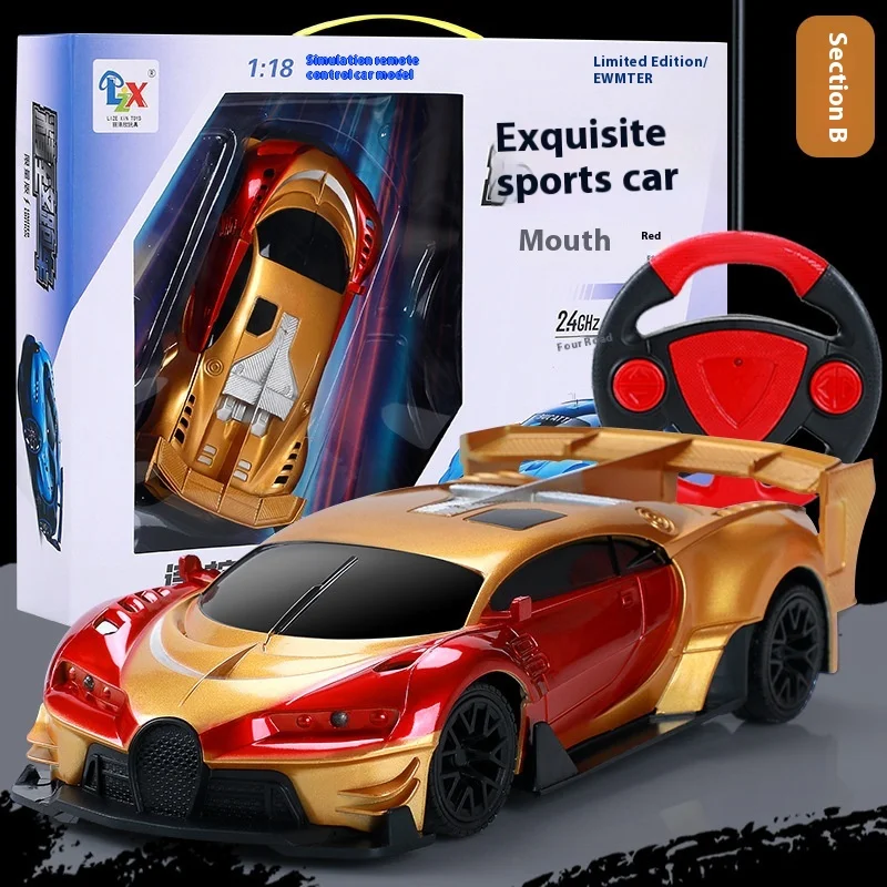 New door-opening electric wireless racing car for children remote control car sports car for boys toy car remote control drift c