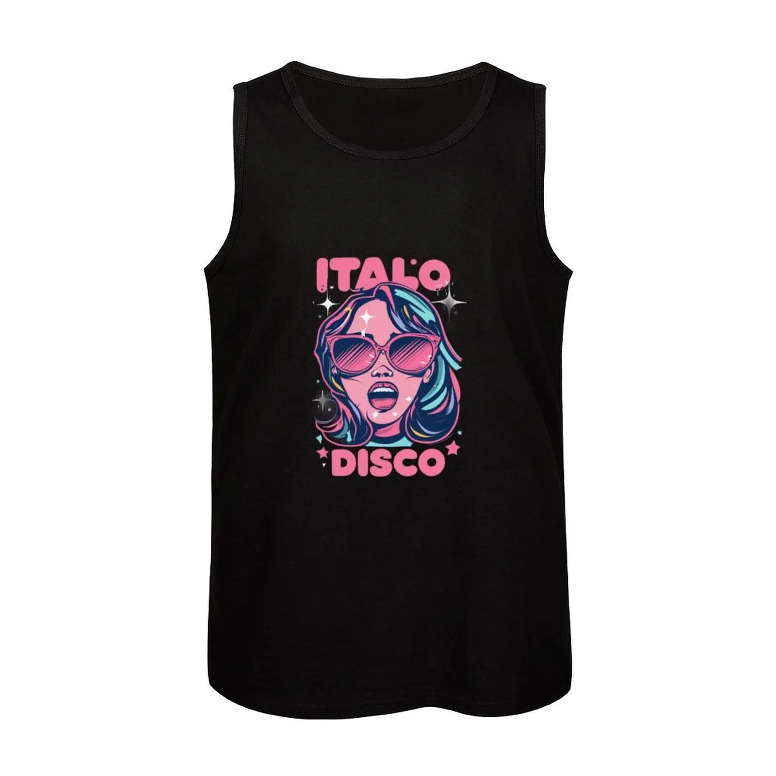 Fiesta Retro Italo Vibes disco Tank Top sleeveless shirt man gym Sports shirt man t shirt gym