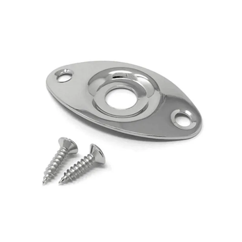 الغيتار الكهربائي باس DIY الملحقات القط العين جاك صفائح الحديد، المقبس جاك ورقة واجهة اتصال ورقة الحديد الثابتة #2