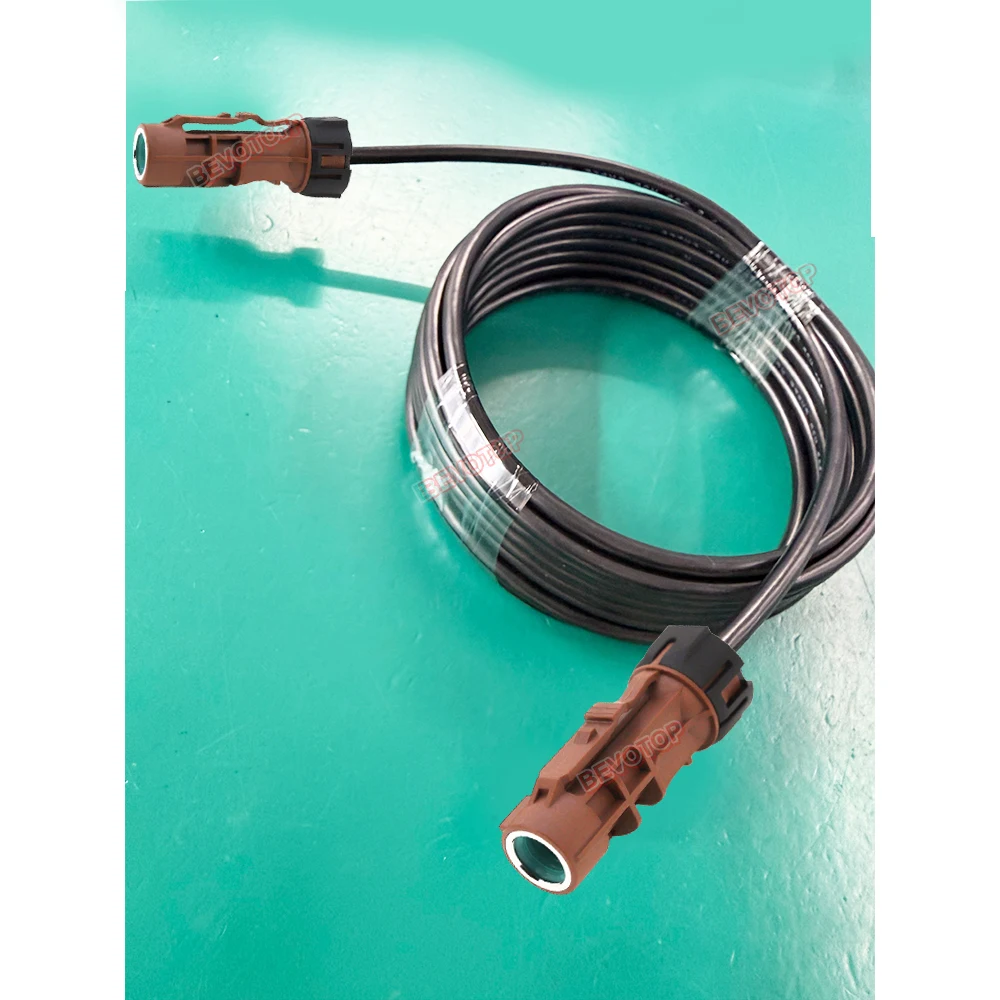 

1PCS Waterproof HSD LVDS Video Line Brown Code F Female Jack High Speed 535 4-Core Auto Cable Wire Harness BEVOTOP